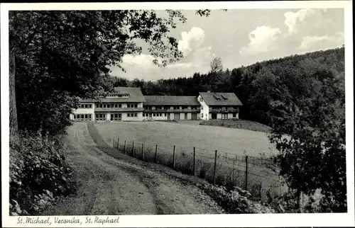 Ak Seckach in Baden, Jugenddorf Klinge, Häuser St. Michael, Veronika, St. Raphael