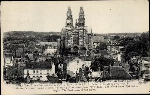Ak Tours Indre et Loire, Cathedrale