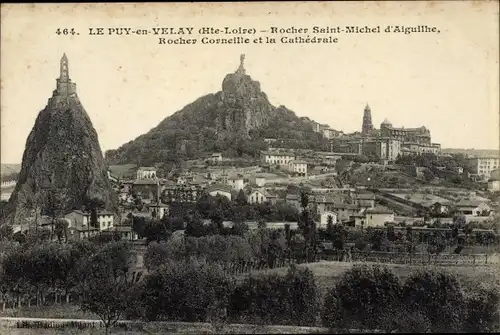 Ak Le Puy en Velay Haute Loire, Rocher Saint Michel d'Aiguilhe