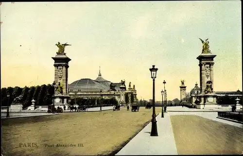 Ak Paris I. Arrondissement Louvre, Pont Alexandre III