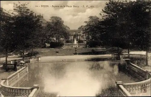 Ak Dijon Côte d'Or, Square de la Place Darcy