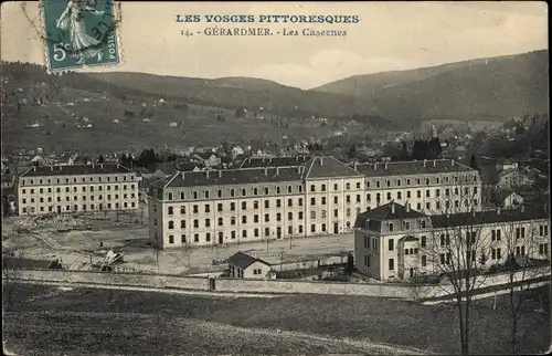 Ak Gérardmer Lothringen Vosges, Les Casernes