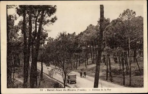 Ak Saint Jean de Monts Vendée, Avenue de la Mer