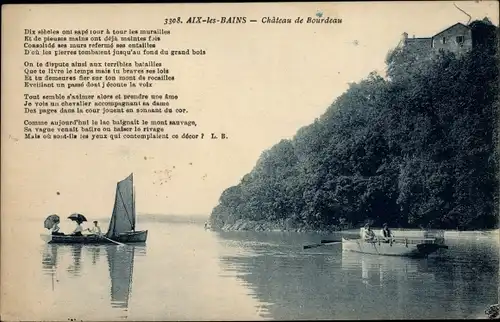 Ak Aix les Bains Savoie, Chateau de Bourdeau