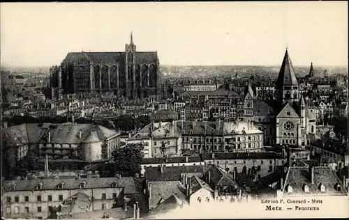 Ak Metz Moselle, Panorama