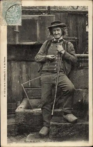 Ak Mann in Bretonischer Tracht