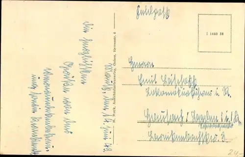 Litho Maust Teichland in Brandenburg, Oberteich, Kriegerdenkmal, Garten, Gastwirtschaft