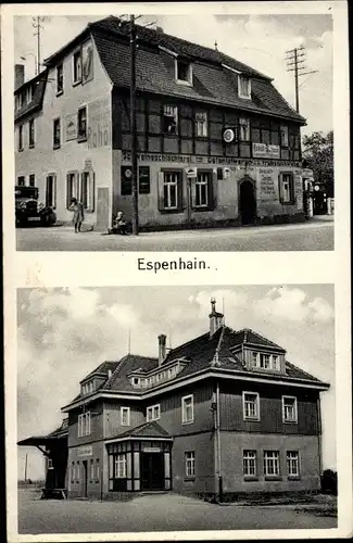 Ak Espenhain Rötha in Sachsen, Schweineschlächterei, Gasthaus