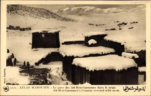 Ak Marokko, Atlas Marocain, Le pays de Ait-Bou-Guemmez dans la neige