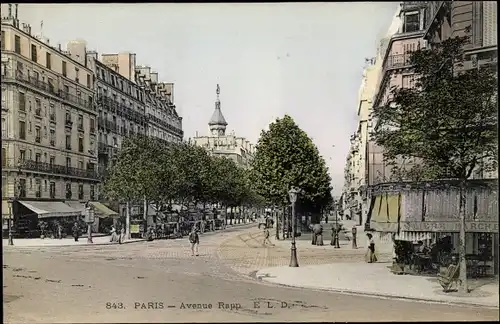 Ak Paris, Avenue Rapp, magasins