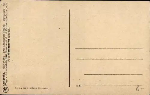 Ak Klingberg Scharbeutz Ostholstein, Landhaus Zimmermann