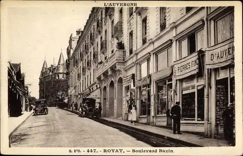 Ak Royat Puy de Dôme, Boulevard Bazin