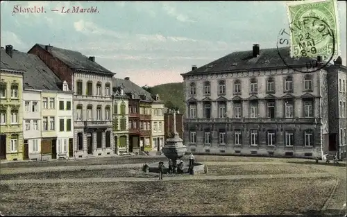 Ak Stavelot Wallonien Lüttich, Le Marché