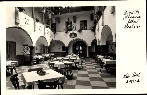 Ak Leoben Steiermark, Gaststätte Schwarzer Adler