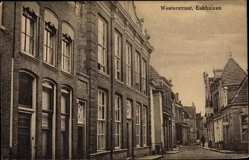 Ak Enkhuizen Nordholland Niederlande, Westerstraat