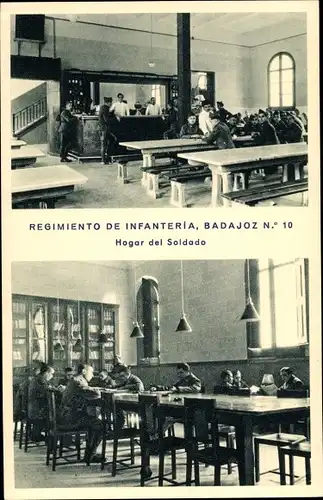 Ak Regimento de Infanteria Badajoz No 10, Hogar del Soldado