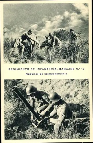 Ak Regimento de Infanteria Badajoz No 10, Maquinas de acopanamiento