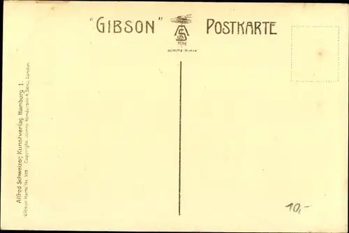 Künstler Ak When a man's in love, woman's face in cloud, man on the beach