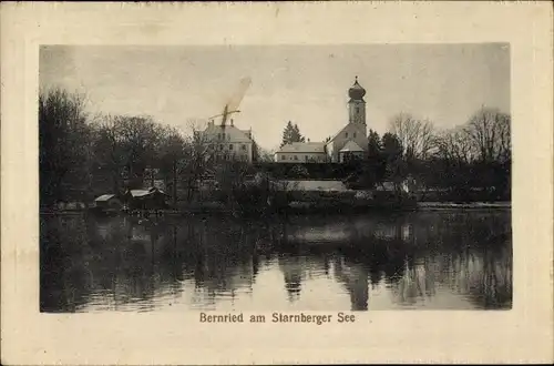 Ak Bernried in Niederbayern, Starnberger See, Kirche