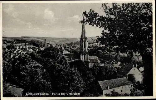 Ak Eupen Wallonien Lüttich, Unterstadt, Kirche