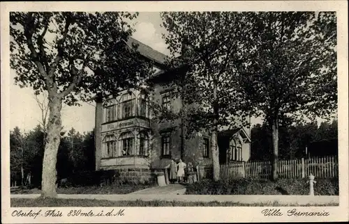 Ak Oberhof im Thüringer Wald, Villa Germania