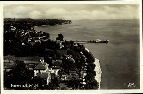 Ak Hagnau am Bodensee, Blick aus der Vogelschau