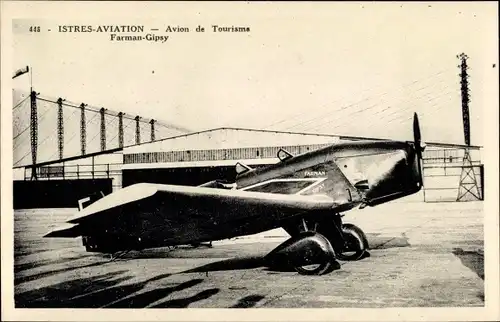 Ak Istres Bouches du Rhône, Zivilflugzeug, Istres Aviation, Avion de Tourisme, Farman Gipsy