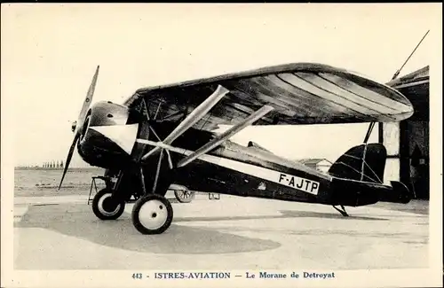 Ak Istres Bouches du Rhône, Zivilflugzeug, Istres Aviation, Le Morane de Détroyat