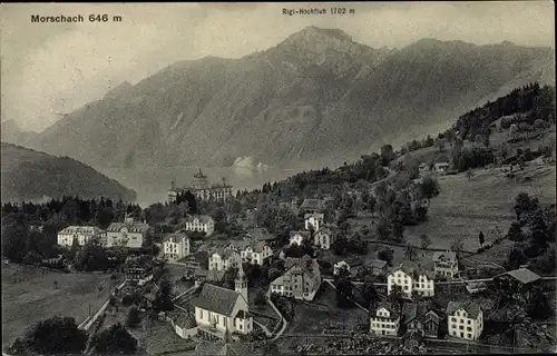 Ak Morschach Kt. Schwyz Schweiz, Panorama
