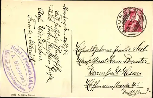 Ak Morschach Kt. Schwyz Schweiz, Panorama