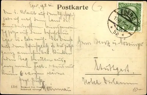 Ak Cheb Eger Reg. Karlsbad, Unterer Marktplatz