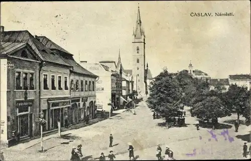 Ak Čáslav Tschaslau Mittelböhmen, Namesti, Markt