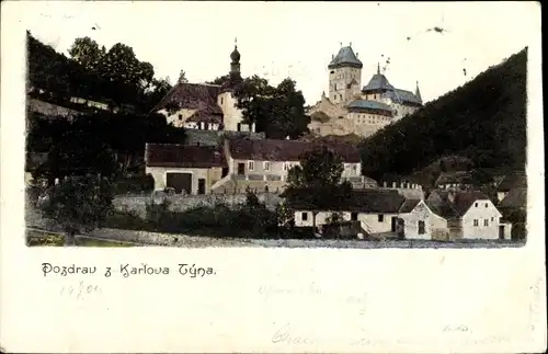 Ak Karlštejn Mittelböhmen, Burg Karlštejn
