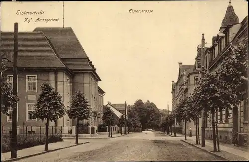 Ak Elsterwerda in Brandenburg, Kgl. Amtsgericht, Elsterstraße