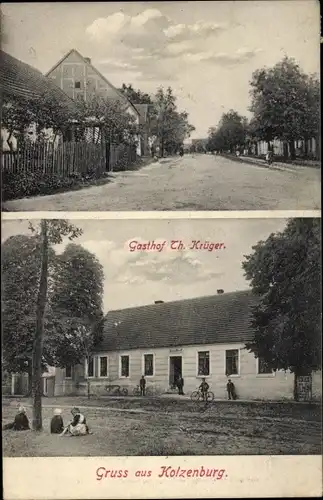 Ak Kolzenburg Luckenwalde im Kreis Teltow Fläming, Gasthof Th. Krüger