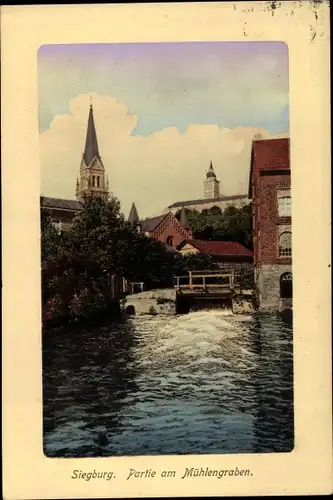 Ak Siegburg im Rhein Sieg Kreis, Partie am Mühlengraben