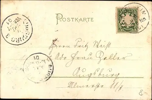 Präge Wappen Ak Prinzregent Luitpold von Bayern