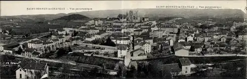 Klapp Ak Saint Bonnet le Chateau Loire, Vue panoramique