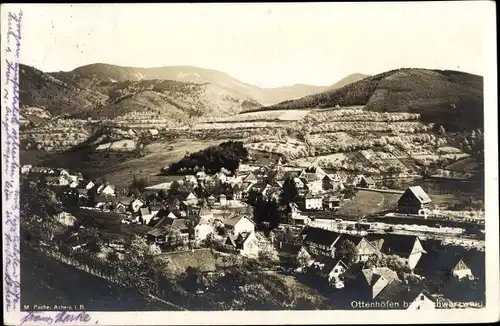 Ak Ottenhöfen im Schwarzwald, Panorama vom Ort