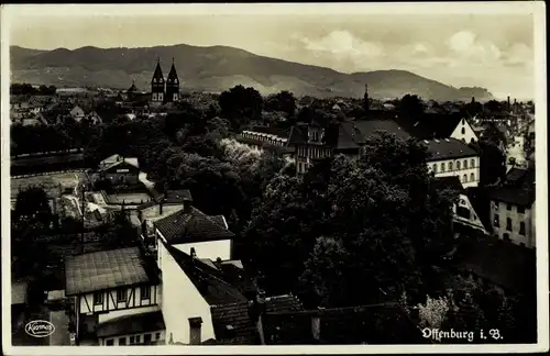 Ak Offenburg im Schwarzwald Ortenaukreis, Blick über die Dächer der Stadt