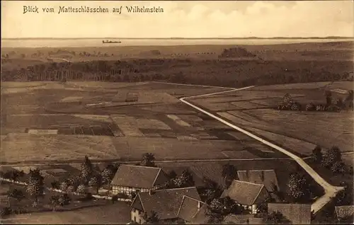 Ak Wölpinghausen Niedersachsen, Blick vom Matteschlösschen auf Wilhelmstein