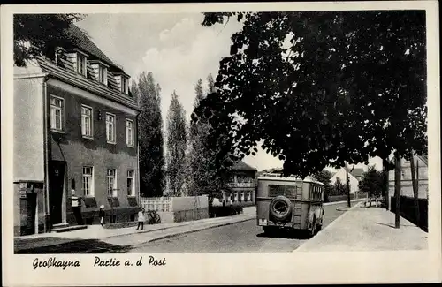 Ak Großkayna Braunsbedra, Post, Autobus