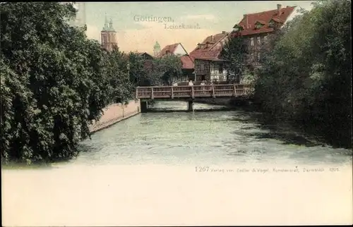 Ak Göttingen in Niedersachsen, Leinekanal