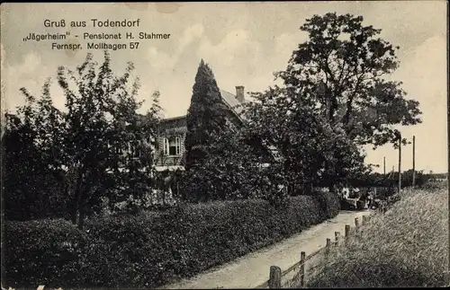 Ak Todendorf Schleswig Holstein, Jägerheim, Pensionat H. Stahmer