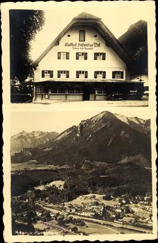 Ak Marquartstein in Oberbayern, Gasthof Hofwirt zur Post