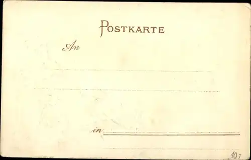Präge Passepartout Wappen Ak Hann. Münden in Niedersachsen, Totalansicht