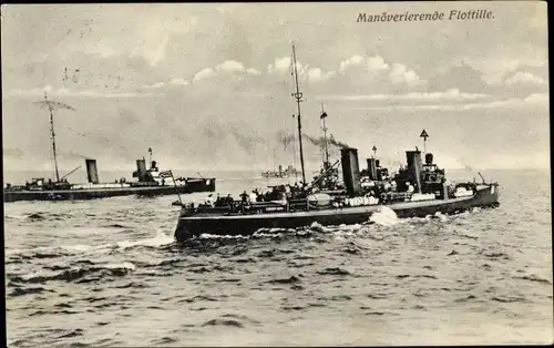 Ak Manövrierende Flottille, Kriegsschiffe