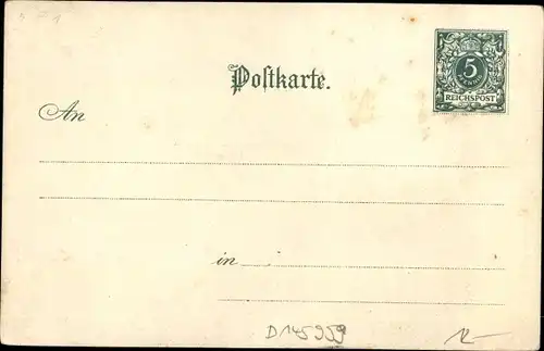 Ganzsachen Litho Berlin Mitte, National Denkmal Kaiser Wilhelm I, D 145959