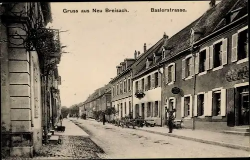 Ak Neuf Brisach Neubreisach Elsass Haut Rhin, Basler Straße