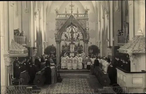 Foto Ak Eresing in Oberbayern, Erzabtei Sankt Ottilien, Priesterweihe 1932, Lätare